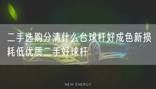 二手选购分清什么台球杆好成色新损耗低优质二手好球杆