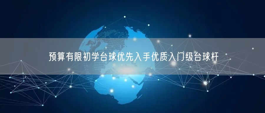 预算有限初学台球优先入手优质入门级台球杆