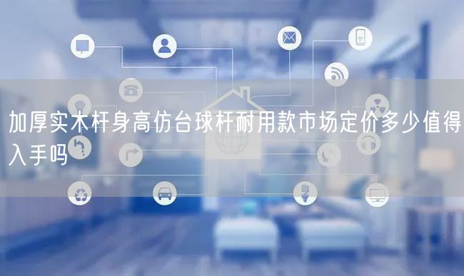 加厚实木杆身高仿台球杆耐用款市场定价多少值得入手吗