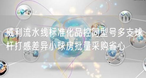 威利流水线标准化品控同型号多支球杆打感差异小球房批量采购省心